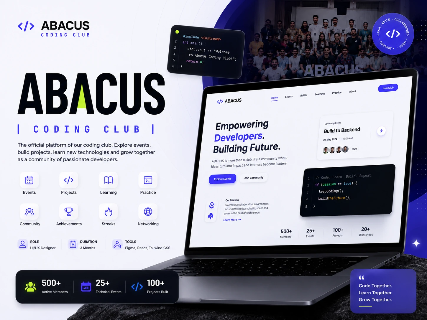ABACUS Coding Club website project presentation